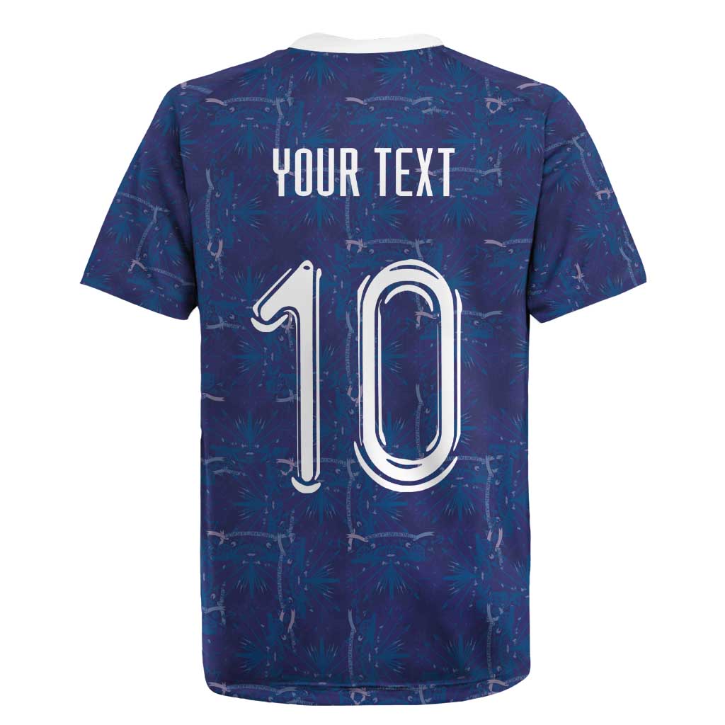 Custom Haiti National Football Rugby Jersey Haiti Emblems Motif - Wonder Print Shop