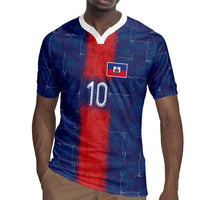 Custom Haiti National Football Rugby Jersey Haiti Emblems Motif - Wonder Print Shop