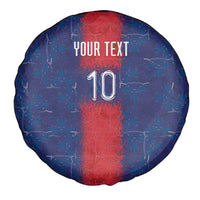 Custom Haiti National Football Spare Tire Cover Haiti Emblems Motif - Wonder Print Shop