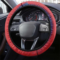 Haiti National Football Steering Wheel Cover Haiti Emblems Motif - Wonder Print Shop
