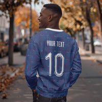 Custom Haiti National Football Sweatshirt Haiti Emblems Motif - Wonder Print Shop