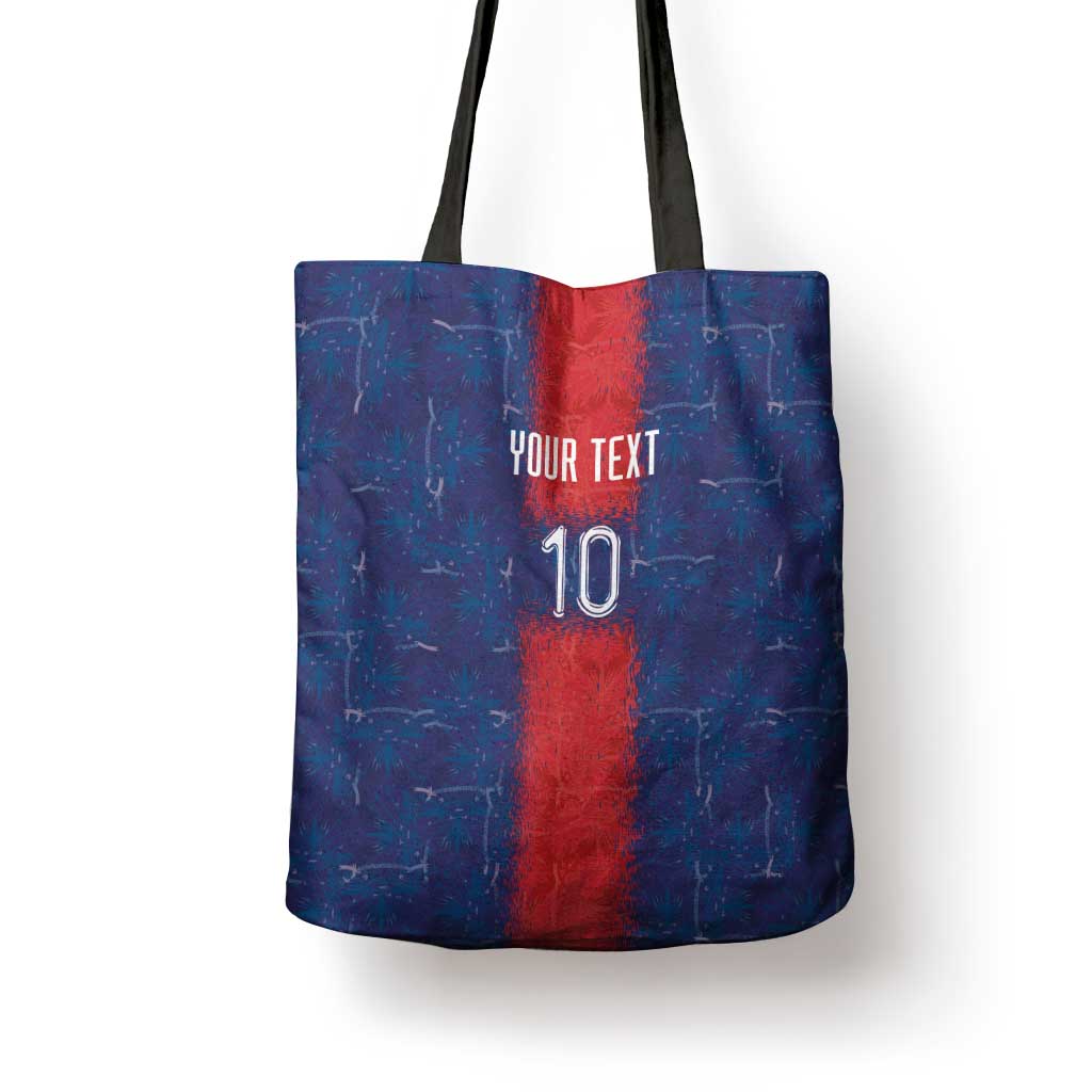 Custom Haiti National Football Tote Bag Haiti Emblems Motif - Wonder Print Shop
