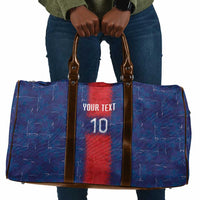 Custom Haiti National Football Travel Bag Haiti Emblems Motif - Wonder Print Shop
