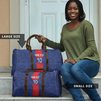 Custom Haiti National Football Travel Bag Haiti Emblems Motif - Wonder Print Shop
