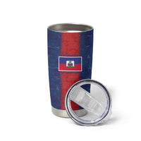 Custom Haiti National Football Tumbler Cup Haiti Emblems Motif - Wonder Print Shop