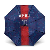 Custom Haiti National Football Umbrella Haiti Emblems Motif - Wonder Print Shop