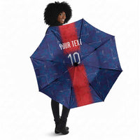 Custom Haiti National Football Umbrella Haiti Emblems Motif - Wonder Print Shop
