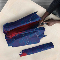 Custom Haiti National Football Umbrella Haiti Emblems Motif - Wonder Print Shop