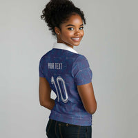 Custom Haiti National Football Women Polo Shirt Haiti Emblems Motif - Wonder Print Shop