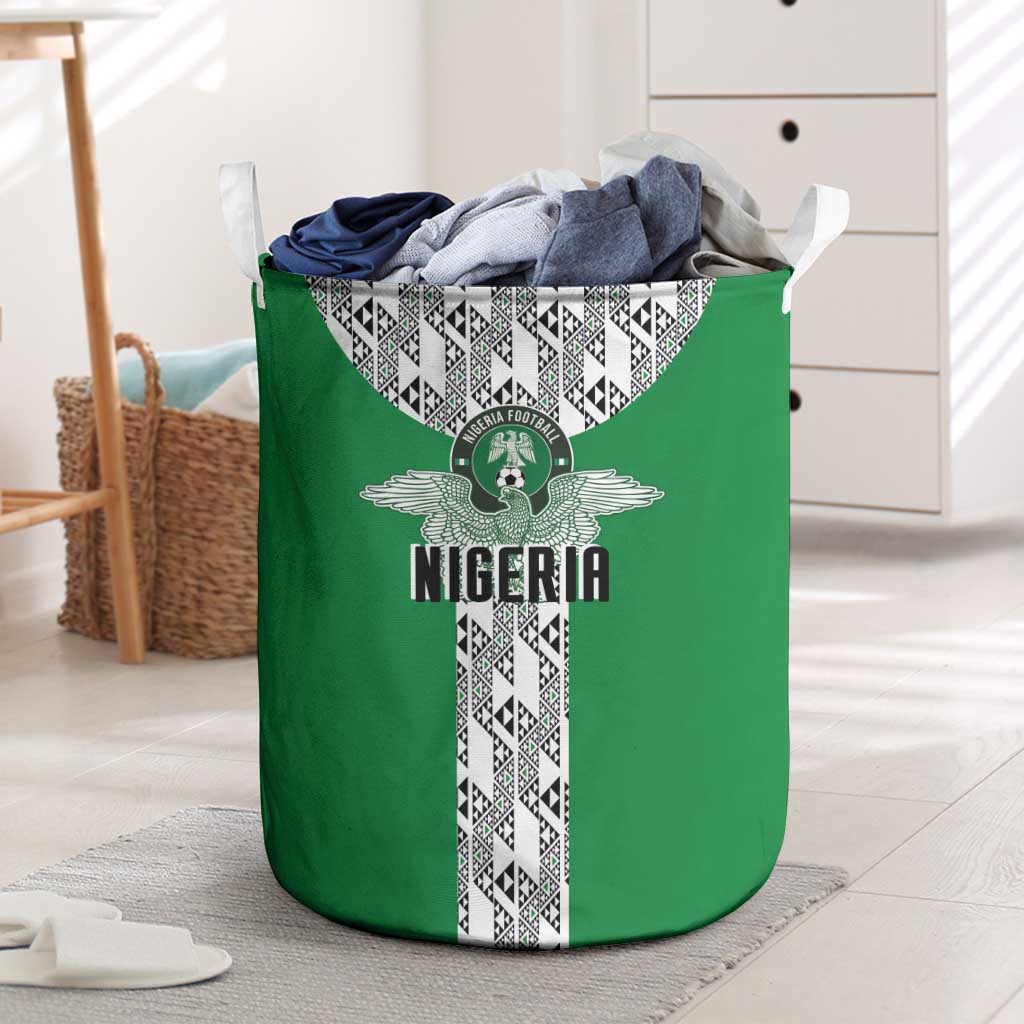 Nigeria National Football Laundry Basket Inspired Retro Style - Wonder Print Shop