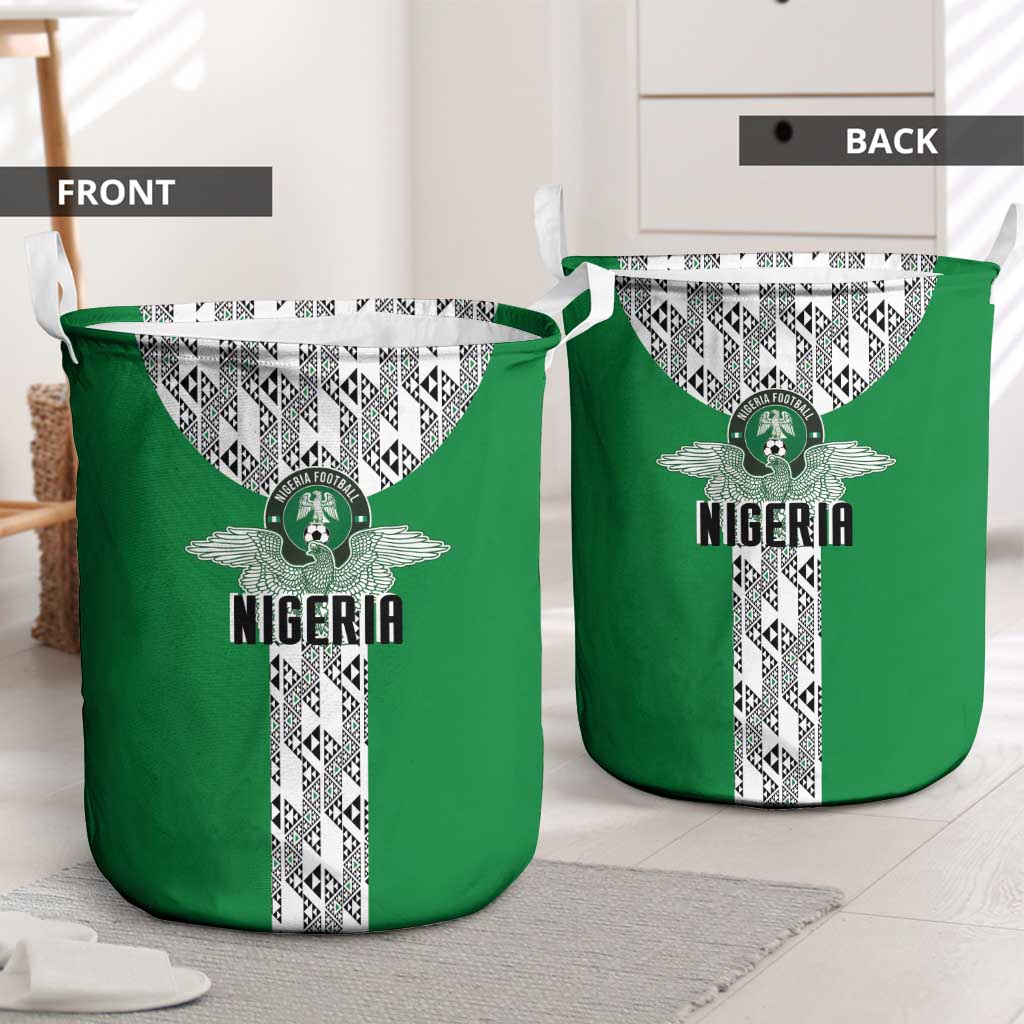 Nigeria National Football Laundry Basket Inspired Retro Style - Wonder Print Shop