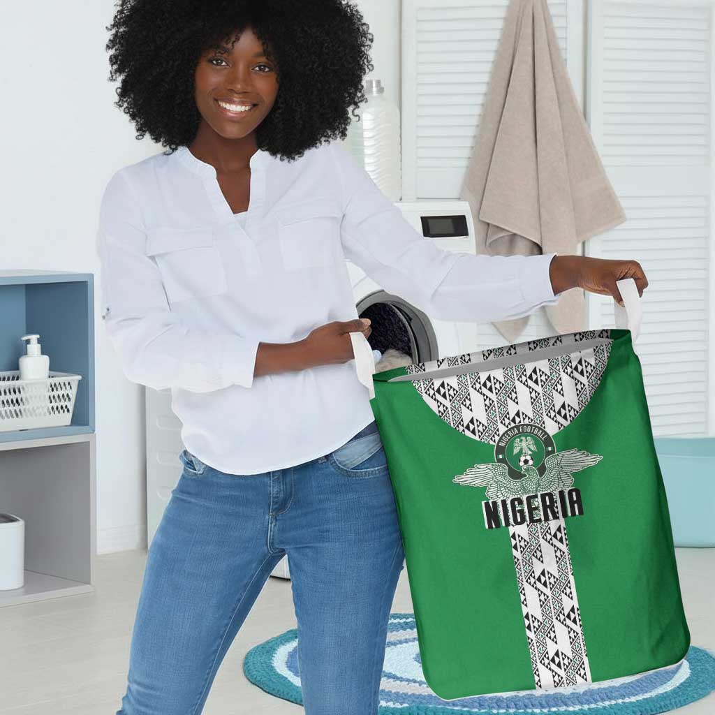 Nigeria National Football Laundry Basket Inspired Retro Style - Wonder Print Shop
