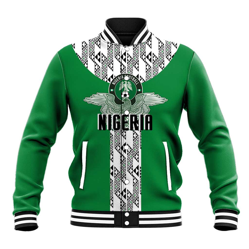 Custom Nigeria National Football Baseball Jacket Inspired Retro Style - Wonder Print Shop