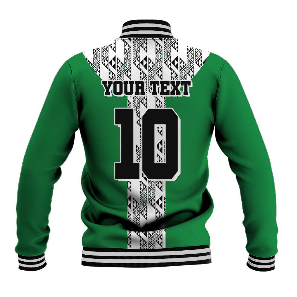 Custom Nigeria National Football Baseball Jacket Inspired Retro Style - Wonder Print Shop