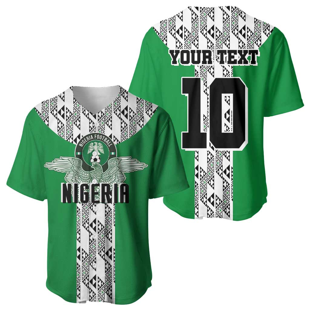 Custom Nigeria National Football Baseball Jersey Inspired Retro Style - Wonder Print Shop