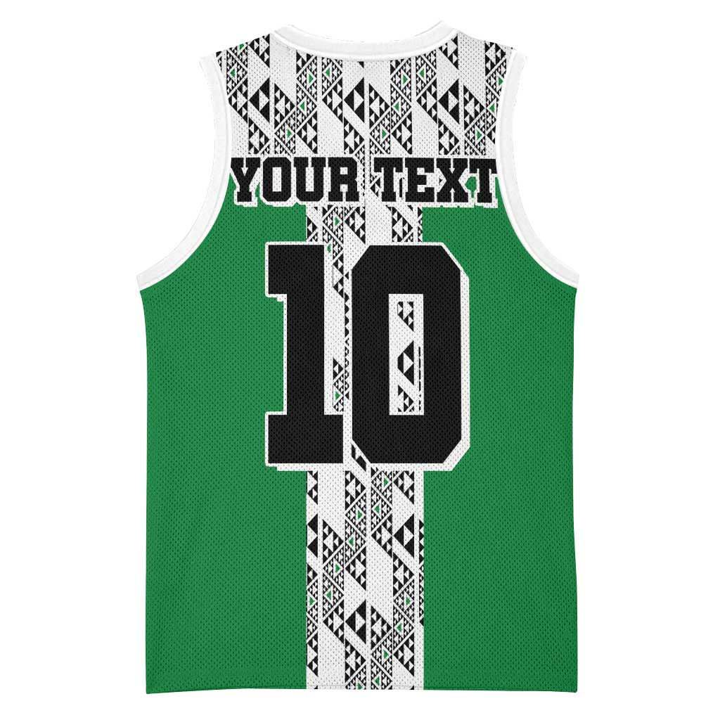 Custom Nigeria National Football Basketball Jersey Inspired Retro Style - Wonder Print Shop