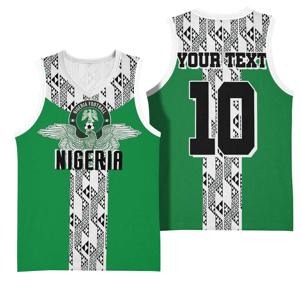 Custom Nigeria National Football Basketball Jersey Inspired Retro Style - Wonder Print Shop