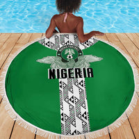 Nigeria National Football Beach Blanket Inspired Retro Style - Wonder Print Shop
