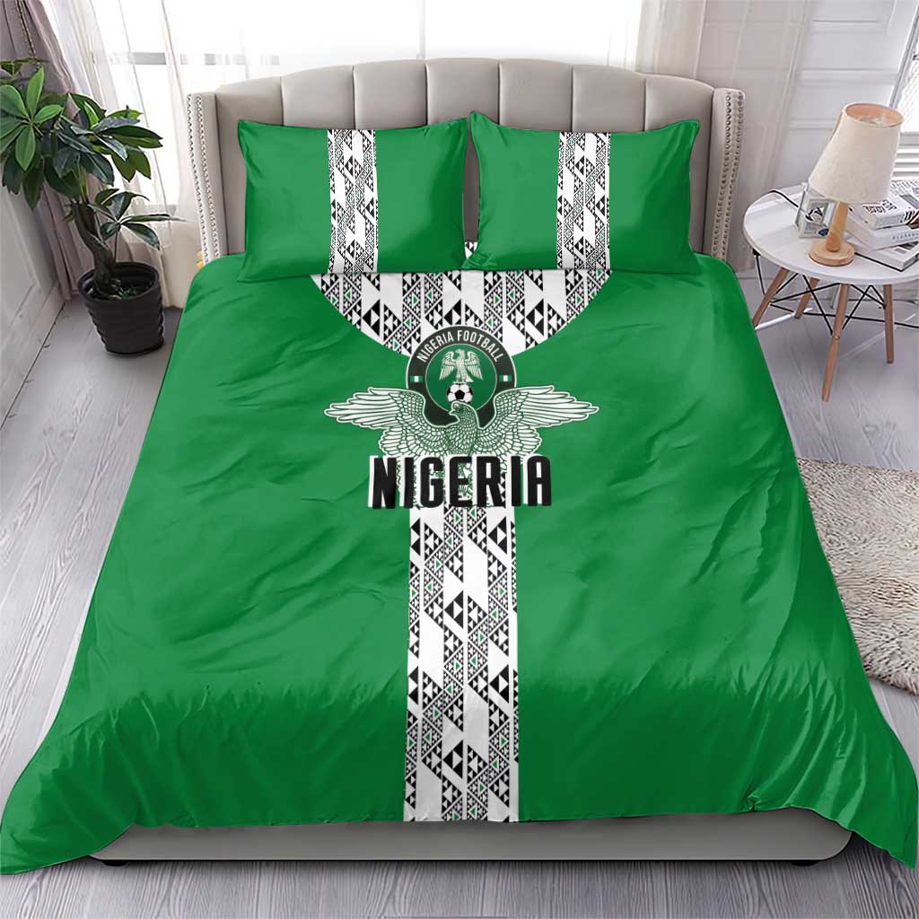Nigeria National Football Bedding Set Inspired Retro Style - Wonder Print Shop