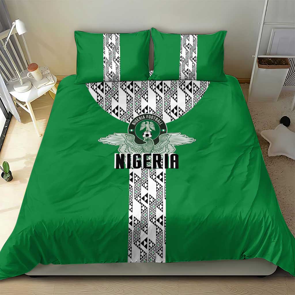 Nigeria National Football Bedding Set Inspired Retro Style - Wonder Print Shop