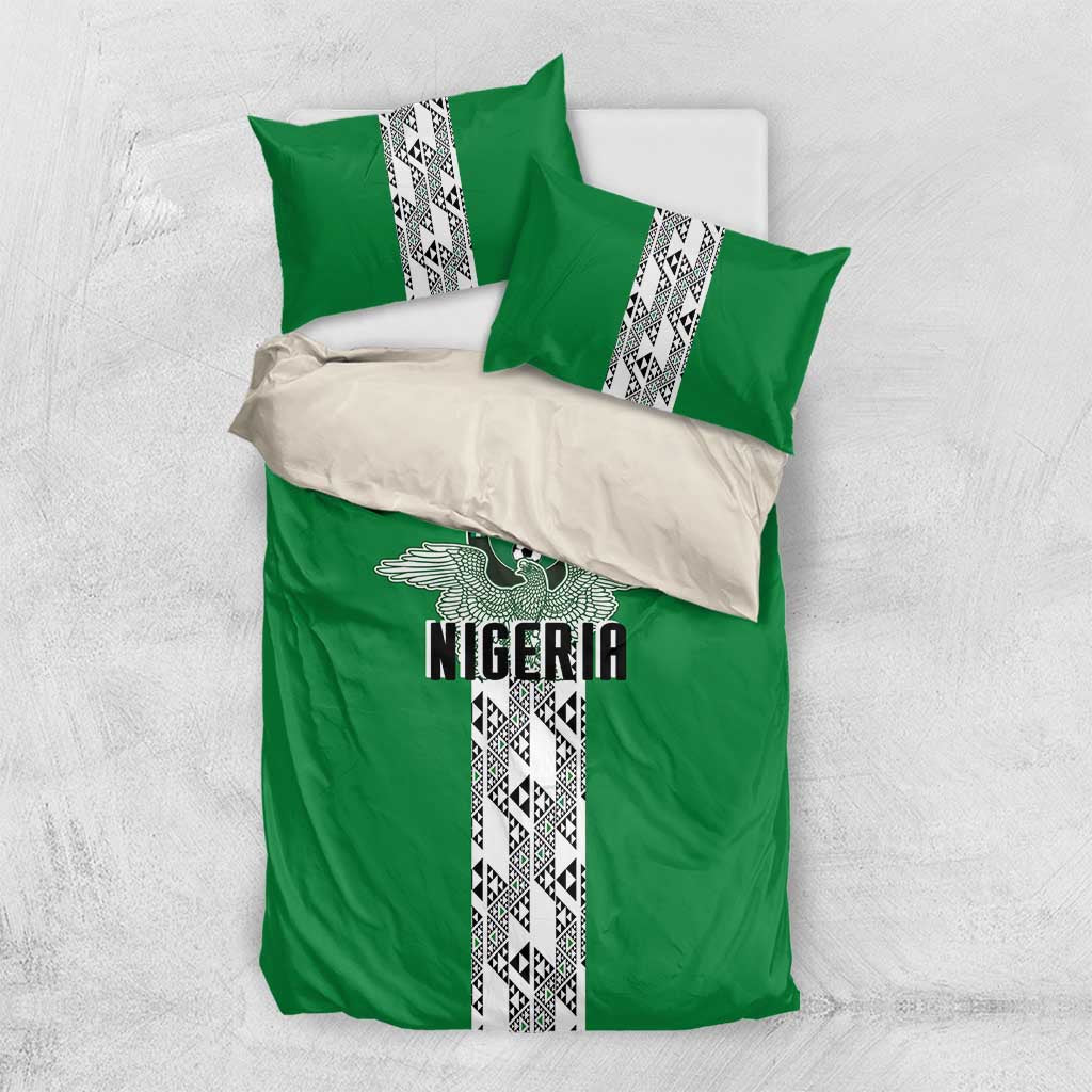 Nigeria National Football Bedding Set Inspired Retro Style - Wonder Print Shop