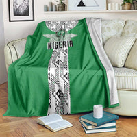 Nigeria National Football Blanket Inspired Retro Style - Wonder Print Shop