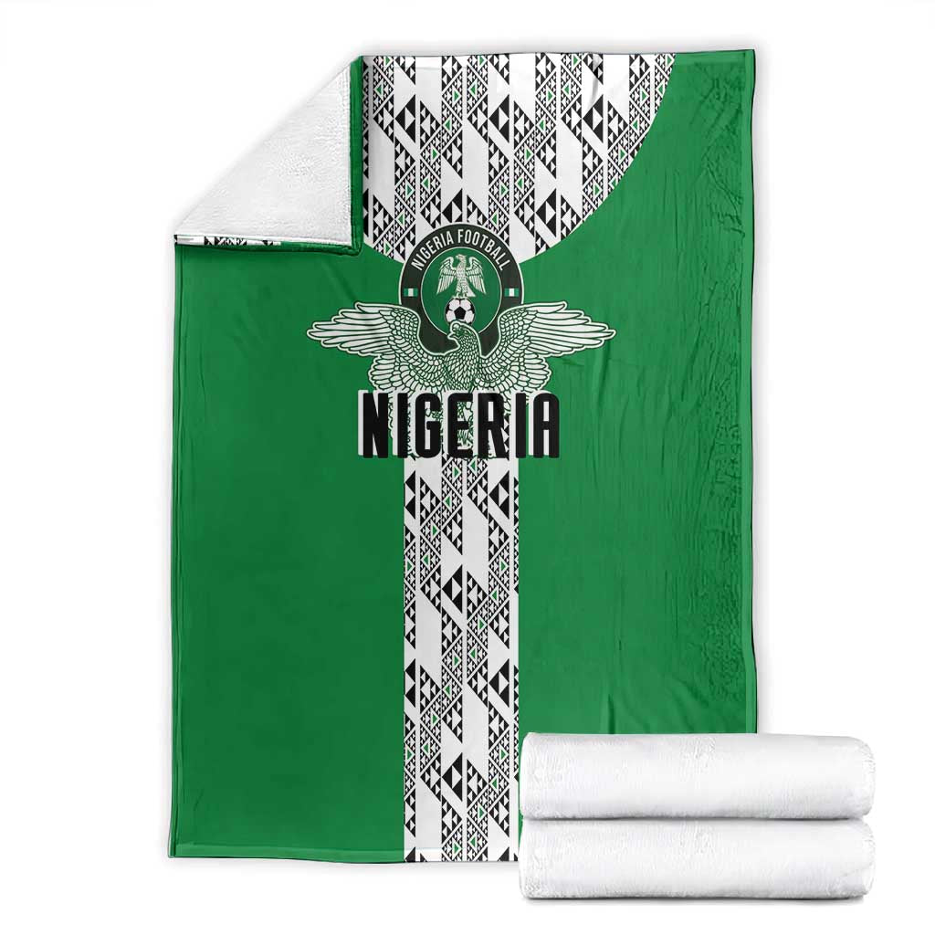 Nigeria National Football Blanket Inspired Retro Style - Wonder Print Shop