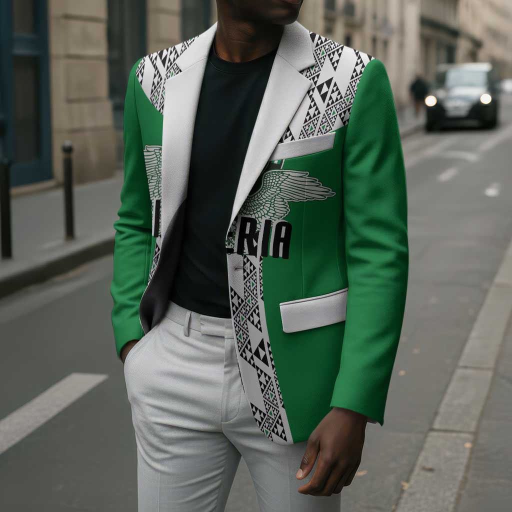 Custom Nigeria National Football Blazer Inspired Retro Style - Wonder Print Shop