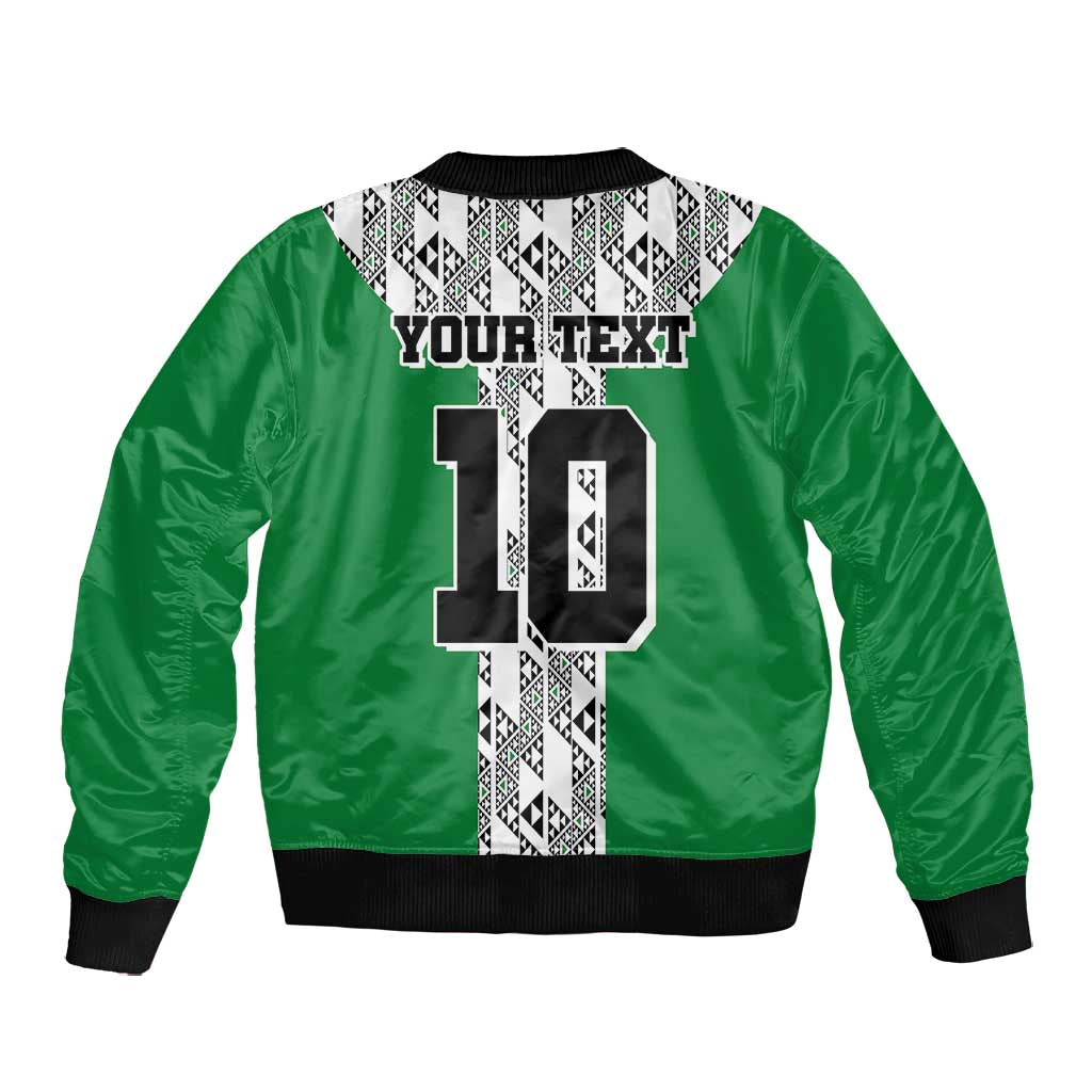 Custom Nigeria National Football Bomber Jacket Inspired Retro Style - Wonder Print Shop