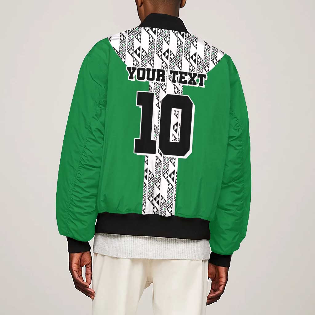 Custom Nigeria National Football Bomber Jacket Inspired Retro Style - Wonder Print Shop