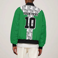 Custom Nigeria National Football Bomber Jacket Inspired Retro Style - Wonder Print Shop