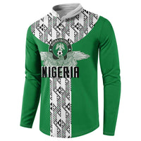 Custom Nigeria National Football Button Sweatshirt Inspired Retro Style