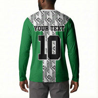Custom Nigeria National Football Button Sweatshirt Inspired Retro Style