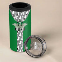 Custom Nigeria National Football 4 in 1 Can Cooler Tumbler Inspired Retro Style - Wonder Print Shop