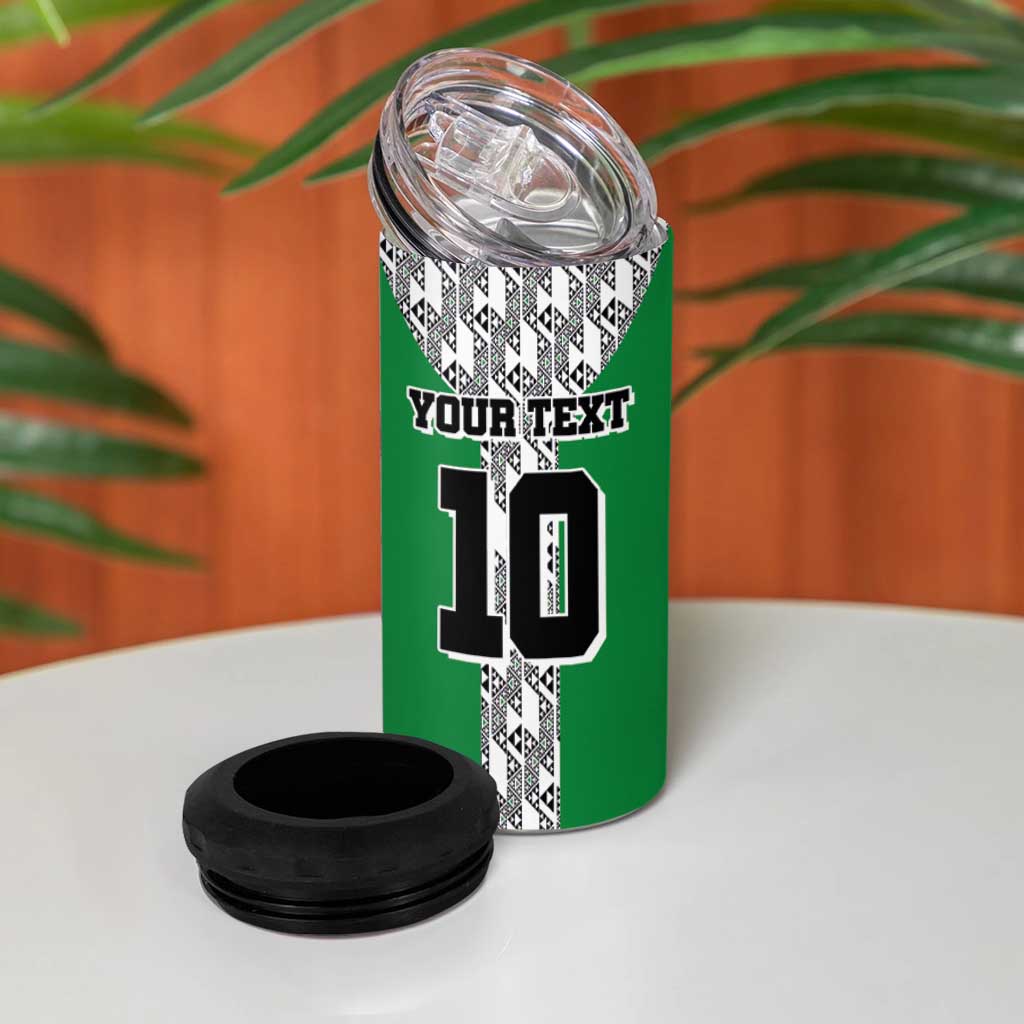 Custom Nigeria National Football 4 in 1 Can Cooler Tumbler Inspired Retro Style - Wonder Print Shop