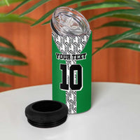 Custom Nigeria National Football 4 in 1 Can Cooler Tumbler Inspired Retro Style - Wonder Print Shop