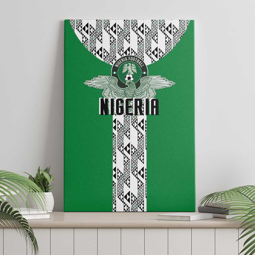 Nigeria National Football Canvas Wall Art Inspired Retro Style - Wonder Print Shop