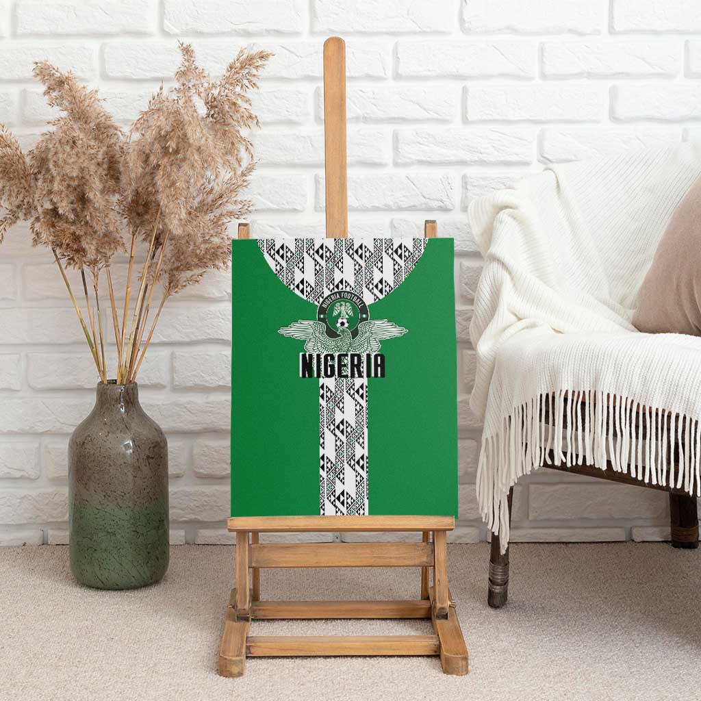 Nigeria National Football Canvas Wall Art Inspired Retro Style - Wonder Print Shop