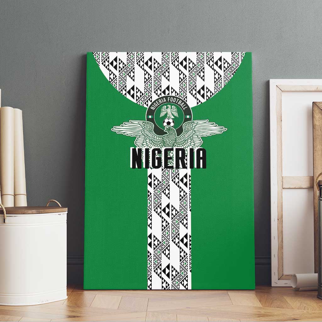 Nigeria National Football Canvas Wall Art Inspired Retro Style - Wonder Print Shop