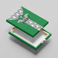 Nigeria National Football Canvas Wall Art Inspired Retro Style - Wonder Print Shop