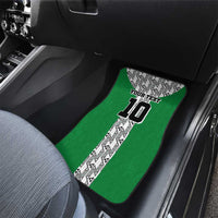 Custom Nigeria National Football Car Mats Inspired Retro Style - Wonder Print Shop