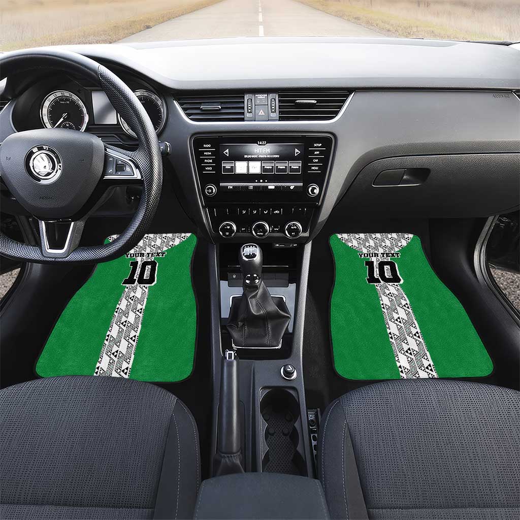 Custom Nigeria National Football Car Mats Inspired Retro Style - Wonder Print Shop