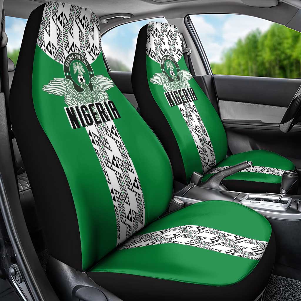Nigeria National Football Car Seat Cover Inspired Retro Style - Wonder Print Shop