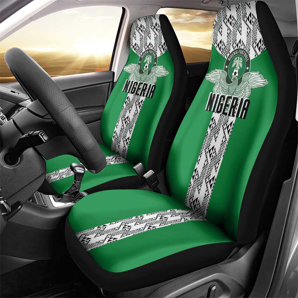Nigeria National Football Car Seat Cover Inspired Retro Style - Wonder Print Shop