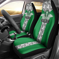 Nigeria National Football Car Seat Cover Inspired Retro Style - Wonder Print Shop