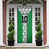 Custom Nigeria National Football Door Cover Inspired Retro Style - Wonder Print Shop
