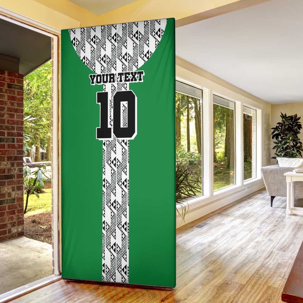 Custom Nigeria National Football Door Cover Inspired Retro Style - Wonder Print Shop