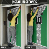 Custom Nigeria National Football Door Cover Inspired Retro Style - Wonder Print Shop