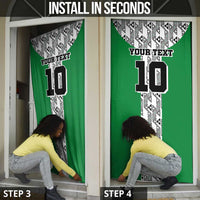 Custom Nigeria National Football Door Cover Inspired Retro Style - Wonder Print Shop