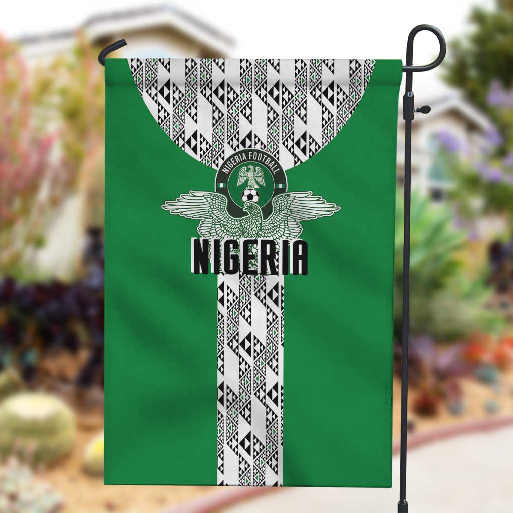 Nigeria National Football Garden Flag Inspired Retro Style - Wonder Print Shop